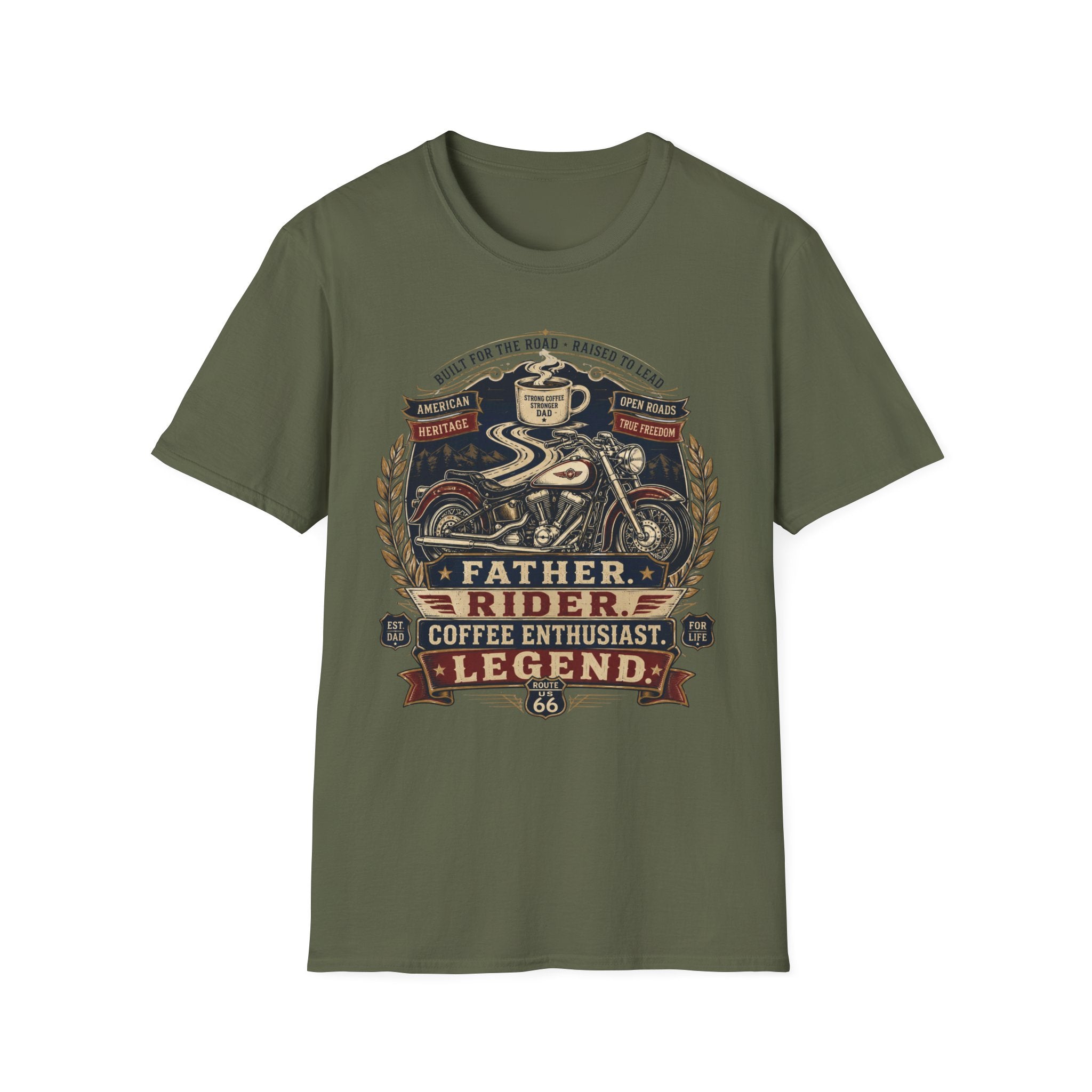 Father Rider Coffee T‑Shirt