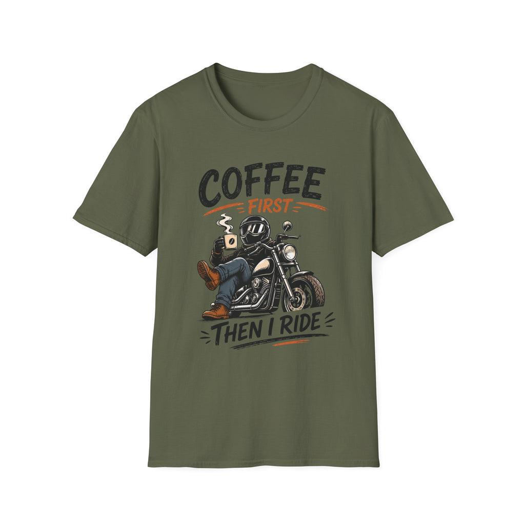 Coffee Then I Ride T‑Shirt