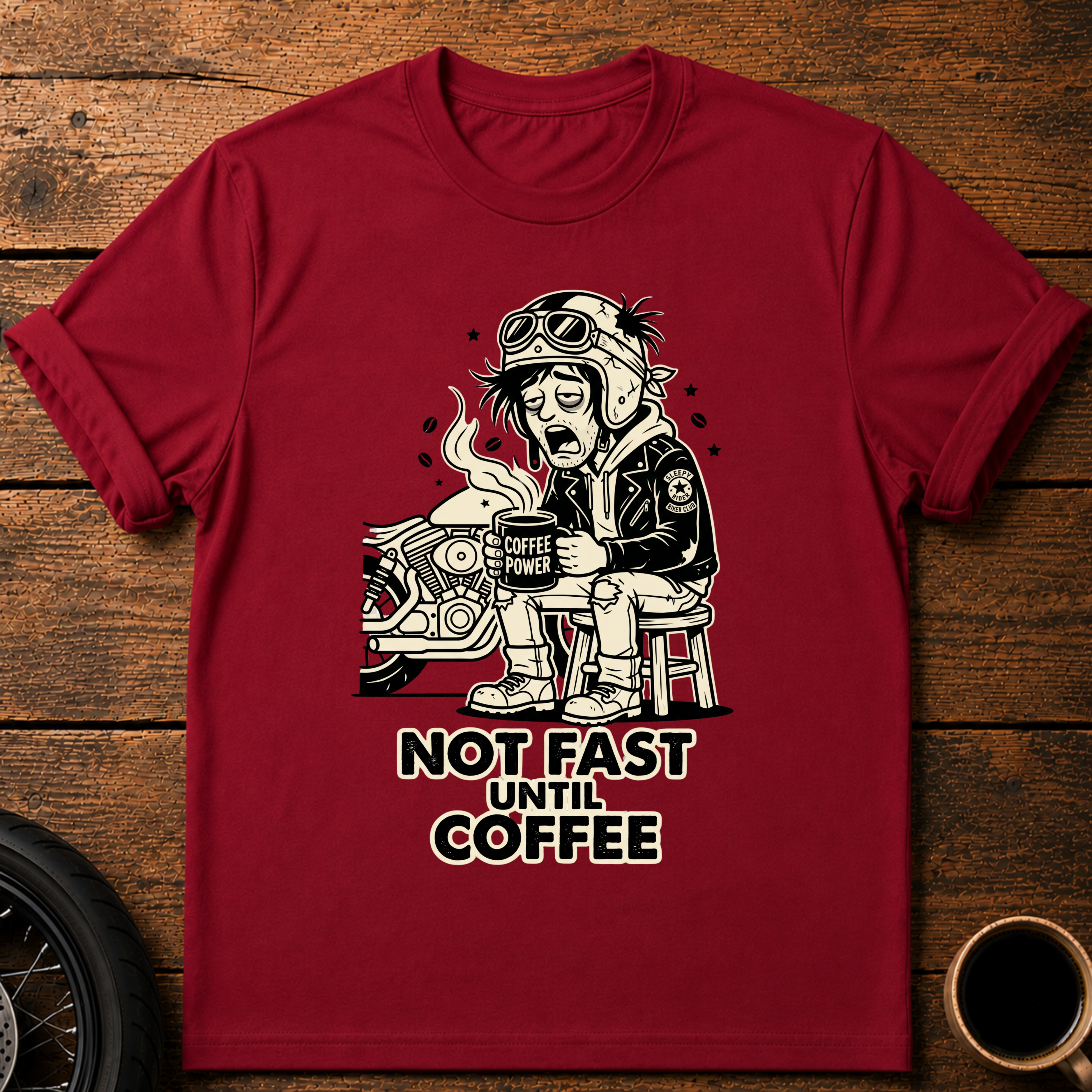 Not Fast Until Coffee T‑Shirt