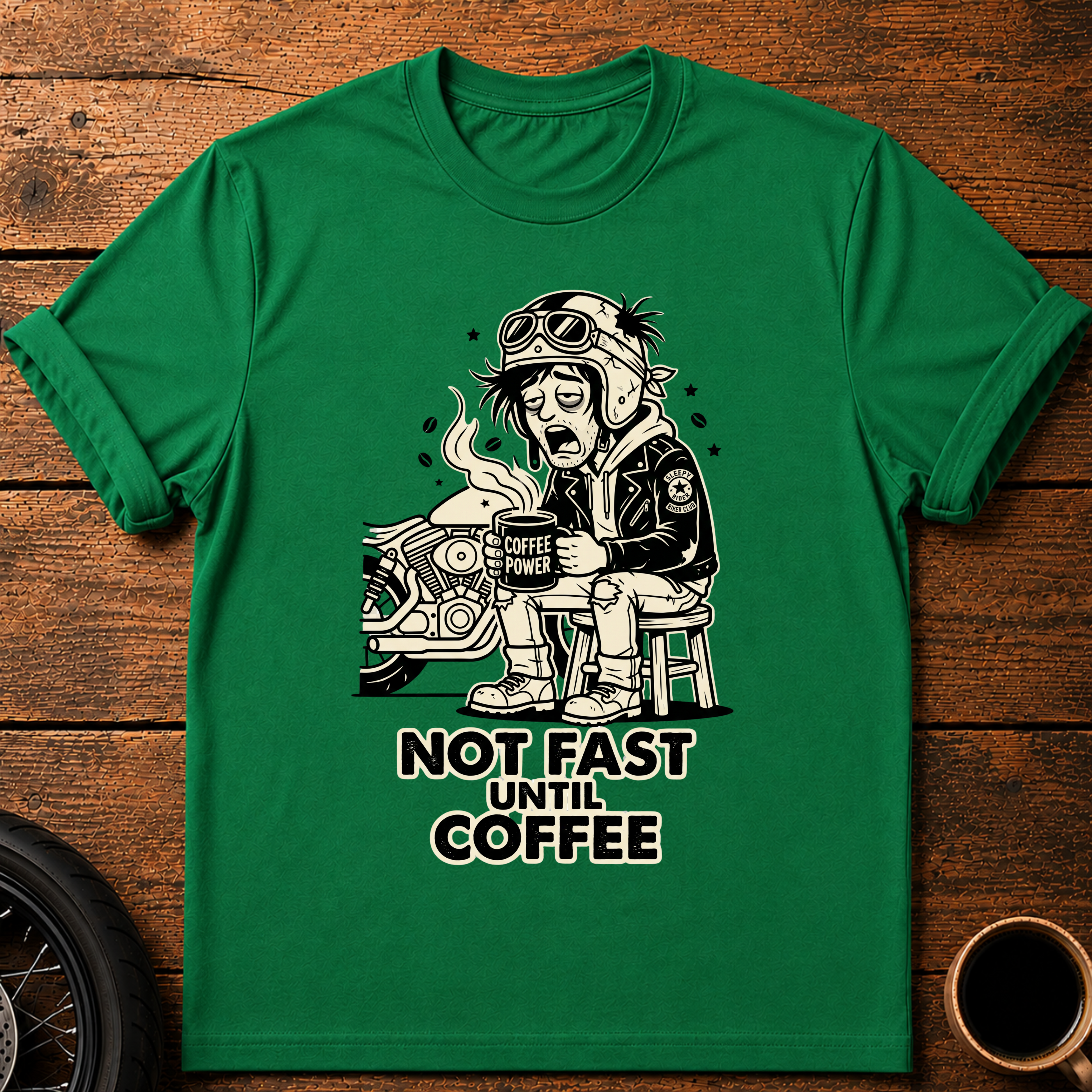 Not Fast Until Coffee T‑Shirt