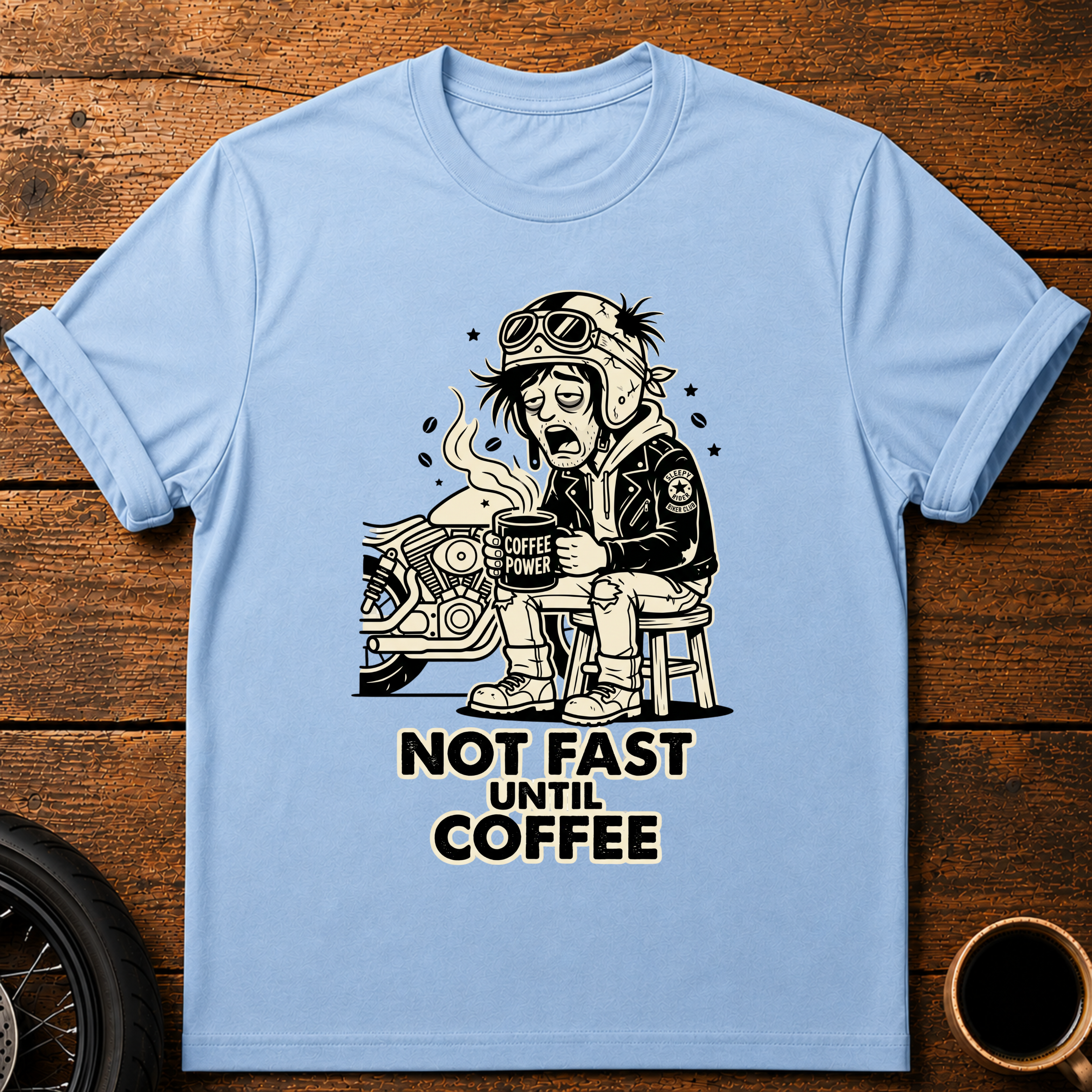 Not Fast Until Coffee T‑Shirt