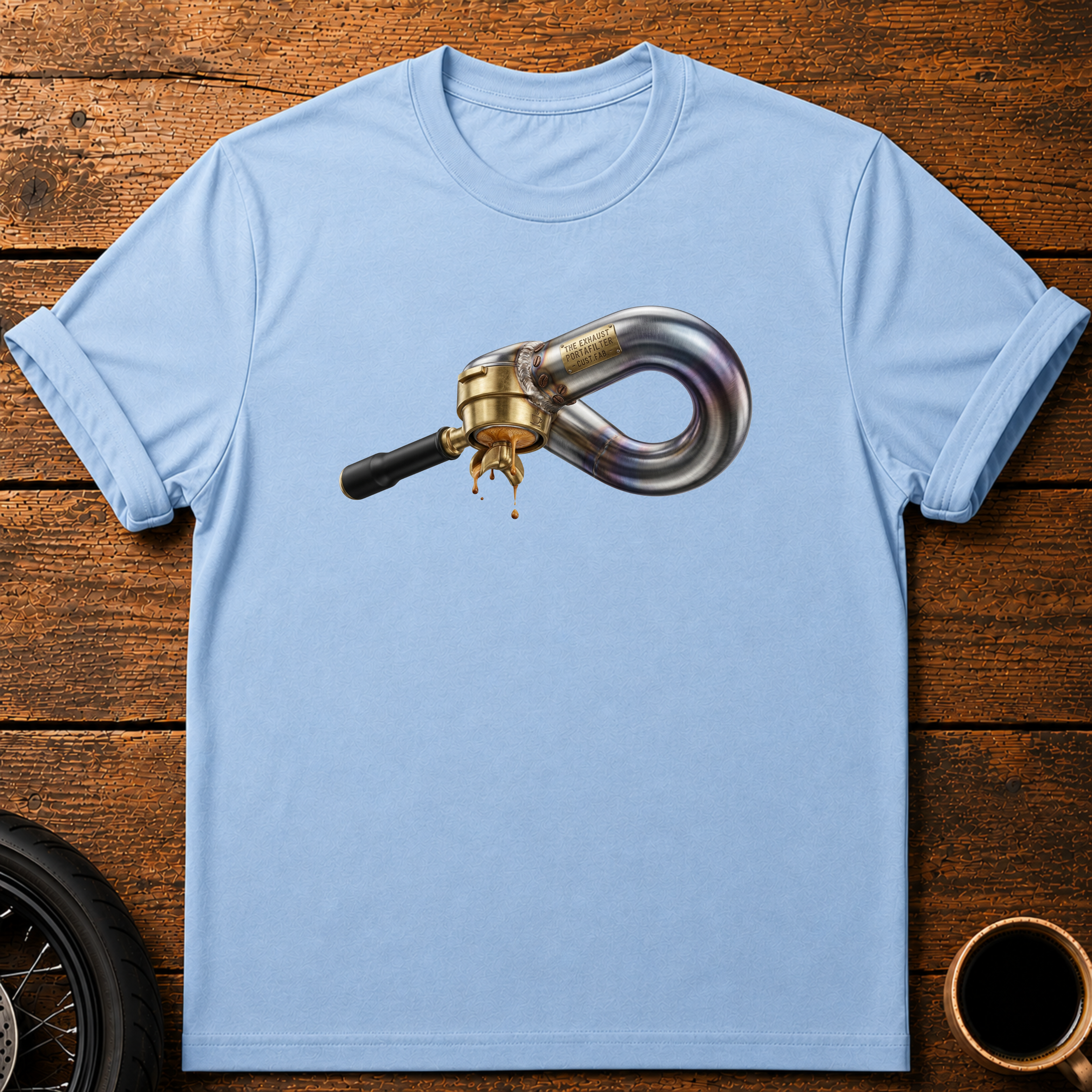 Coffee Exhaust T‑Shirt