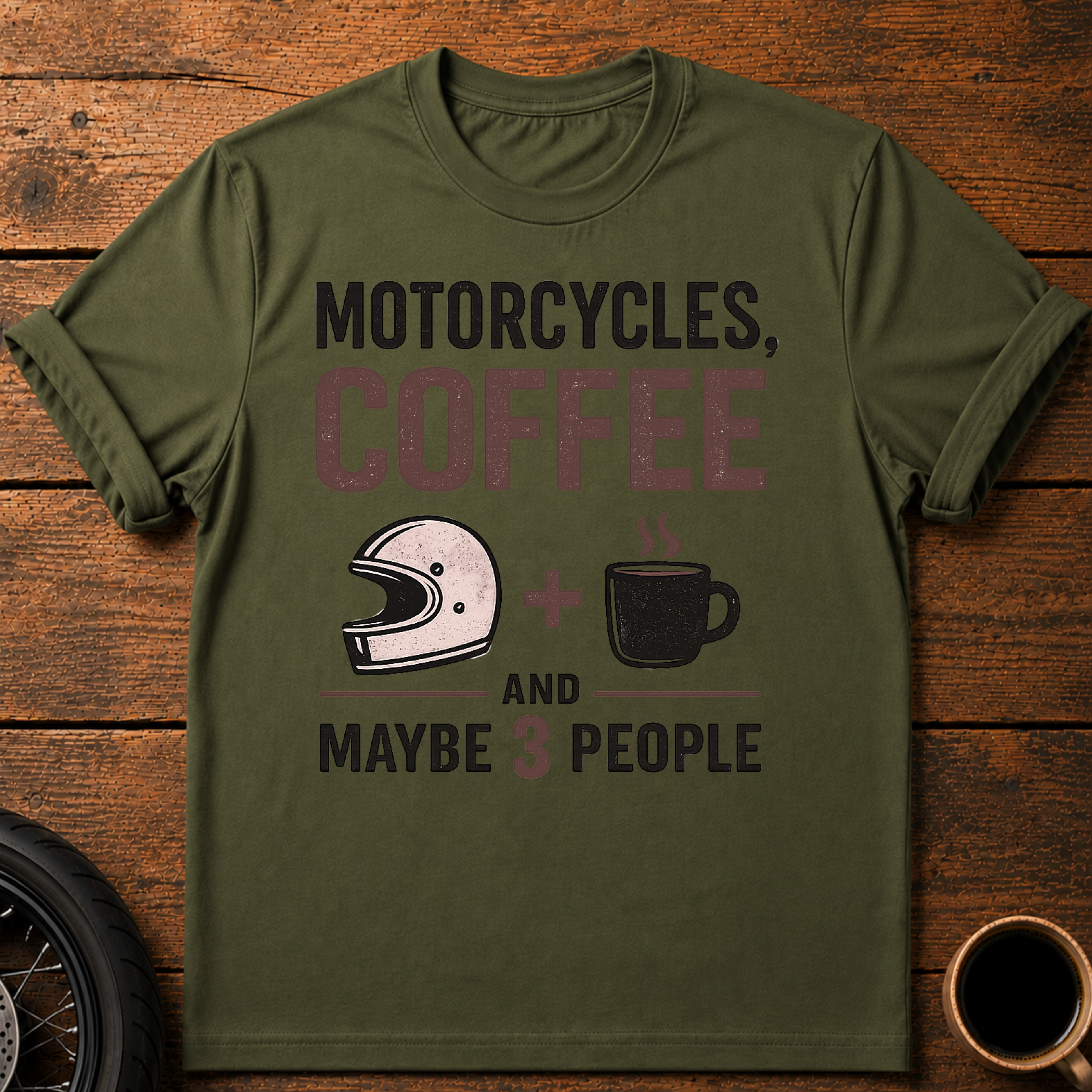 Motorcycles Coffee T‑Shirt