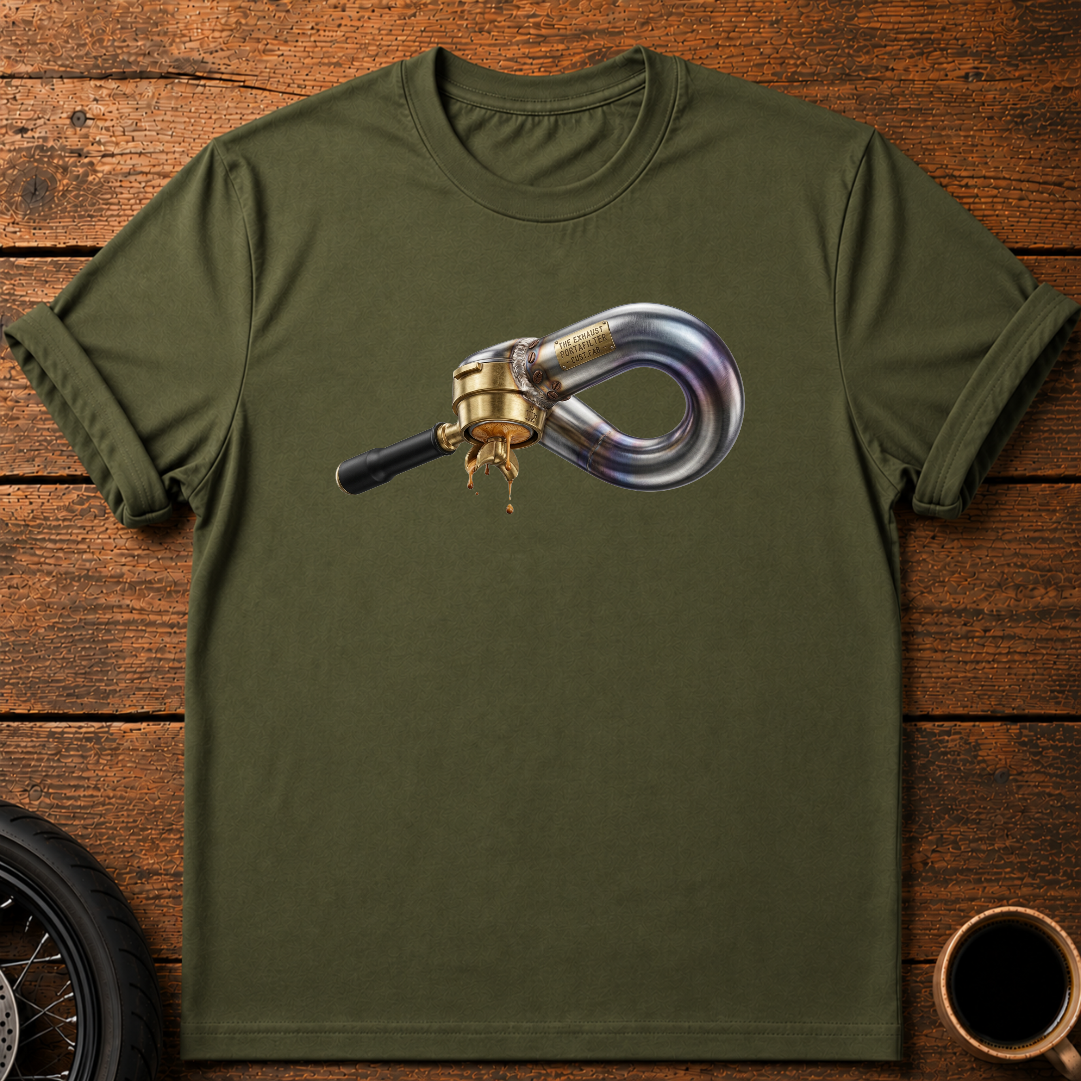 Coffee Exhaust T‑Shirt
