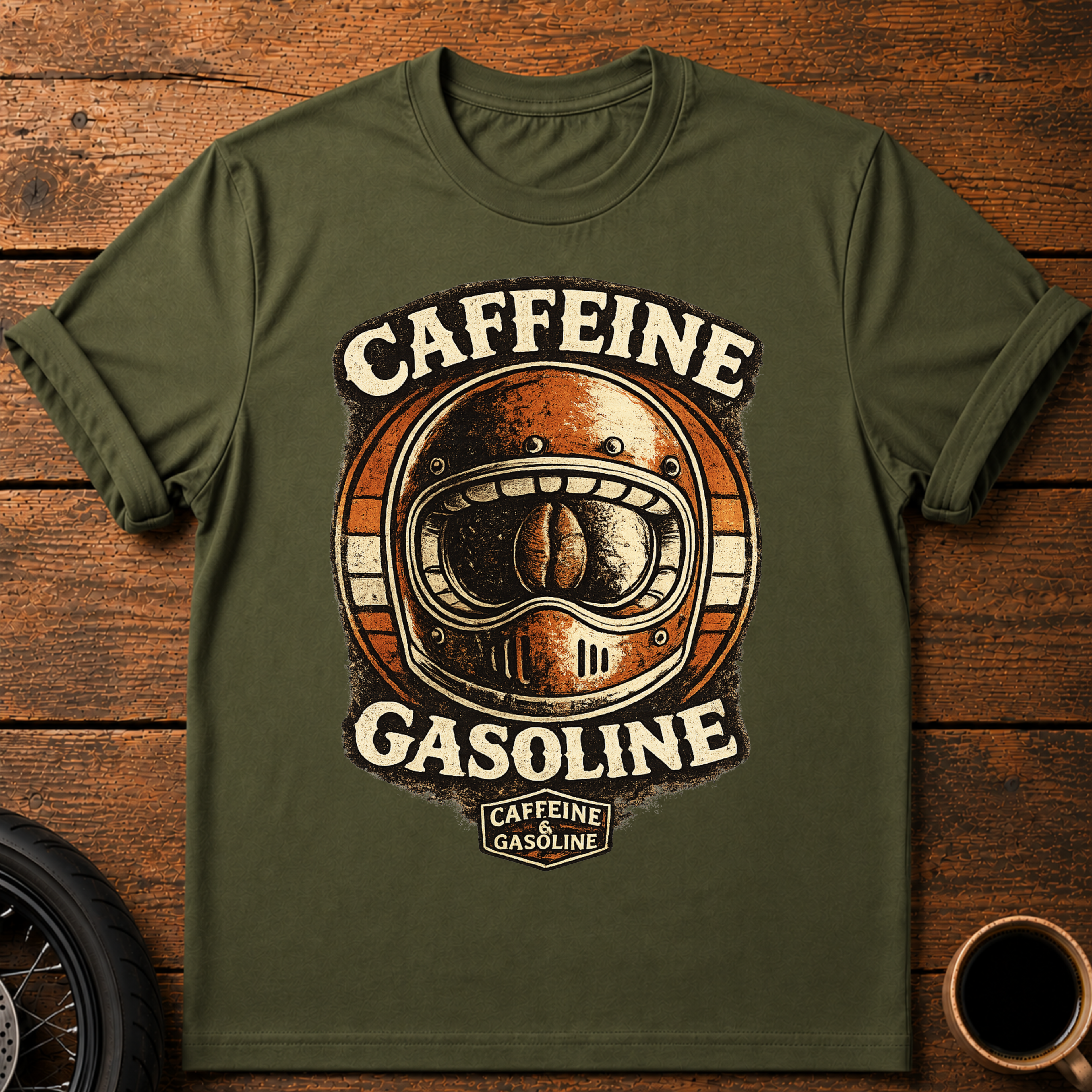 Caffeine Gasoline T‑Shirt