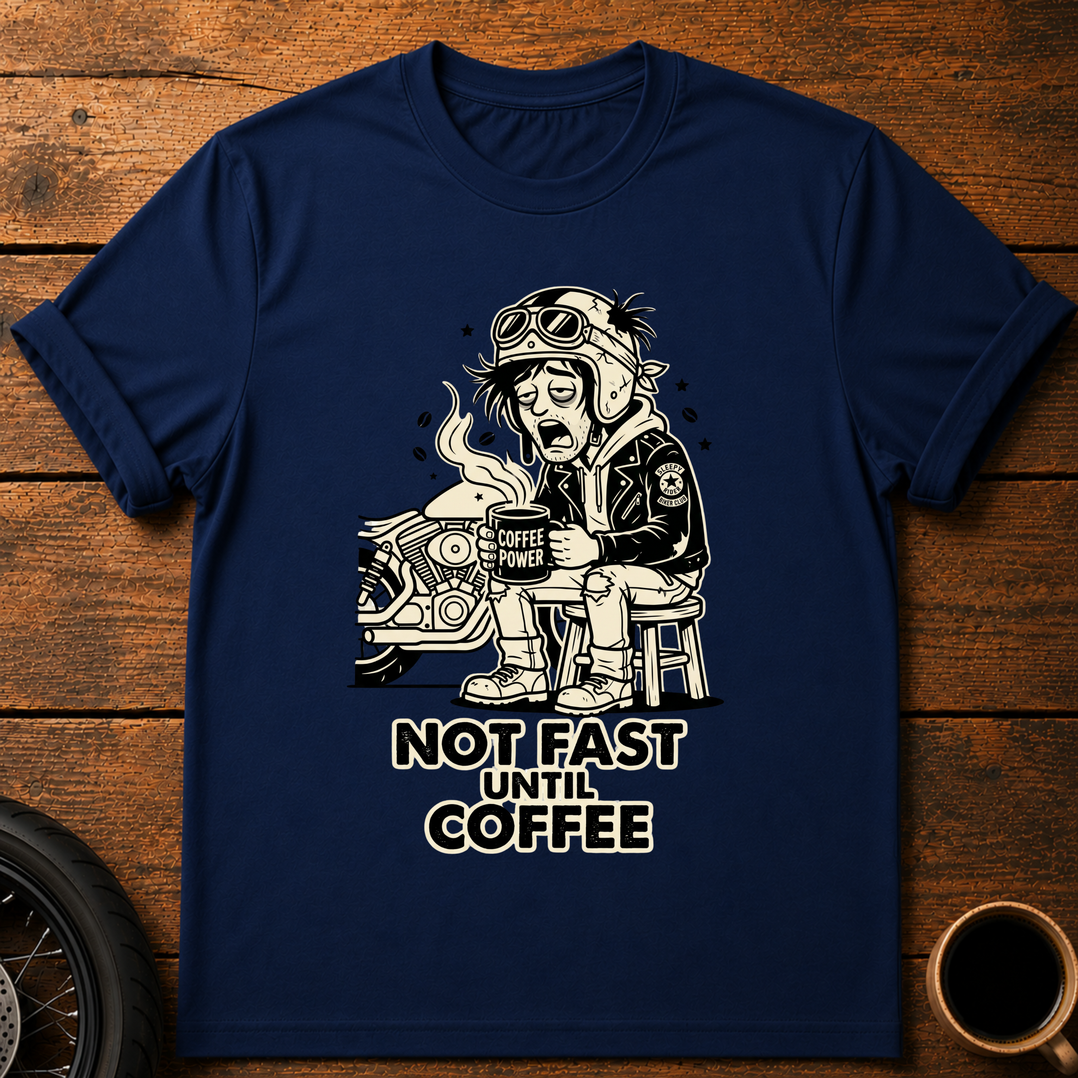 Not Fast Until Coffee T‑Shirt