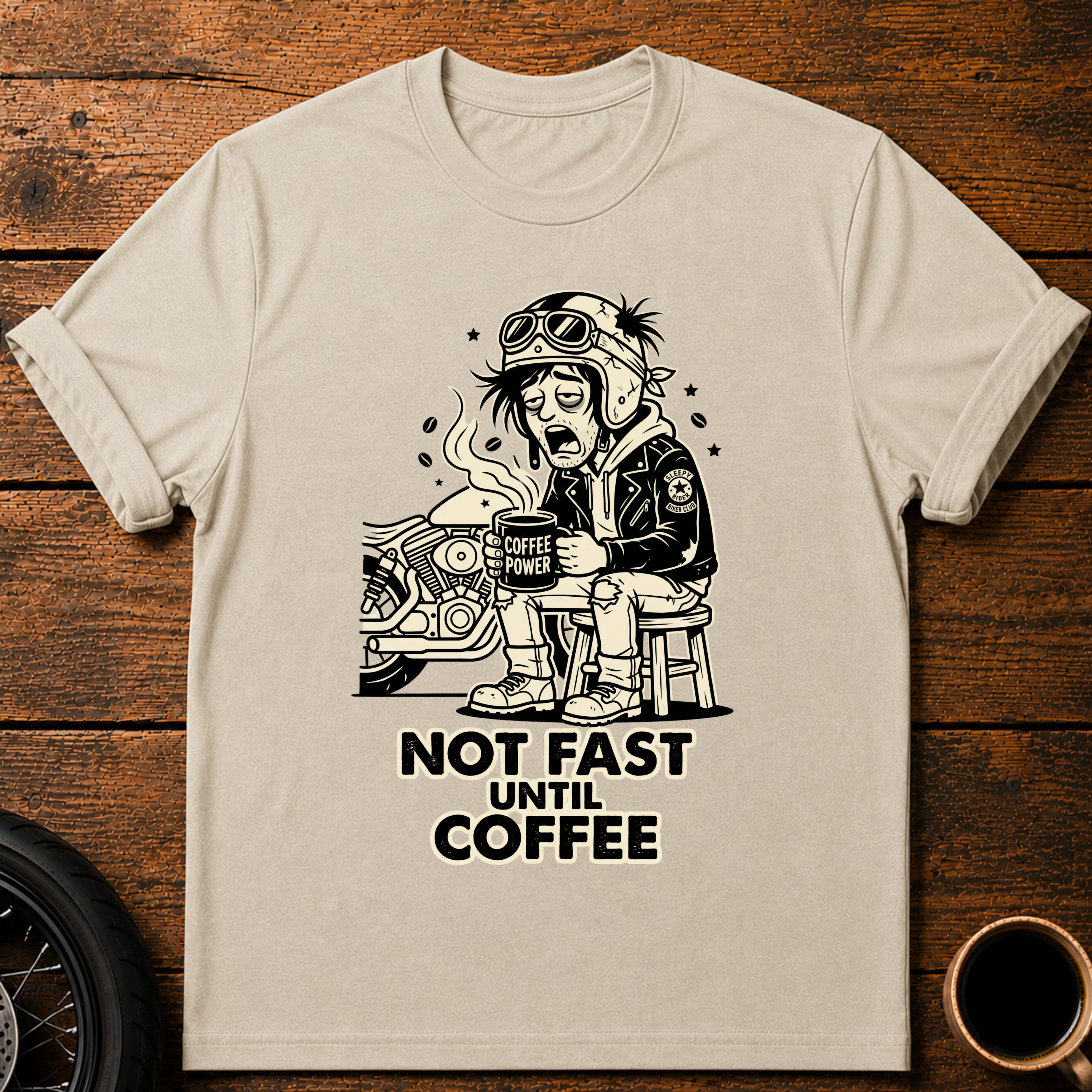 Not Fast Until Coffee T‑Shirt
